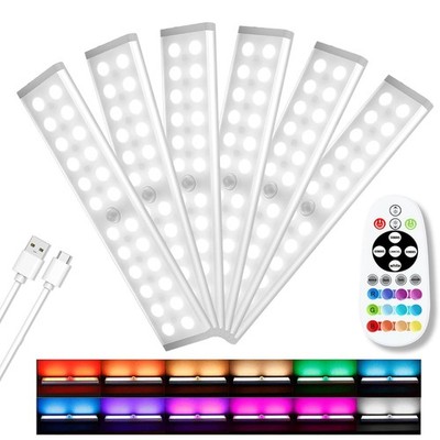 Diomart Under Cabinet Lights Wireless, 58- LED Rechargeable Motion Sensor Lig...