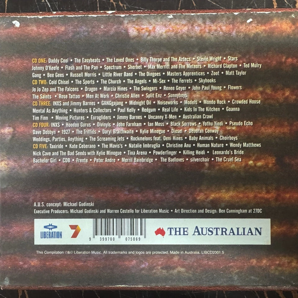 AUSTRALIA'S ULTIMATE SONGS 100 Greatest - Various 5 x CD Box Set 2000 Liberation - Image 2 of 2