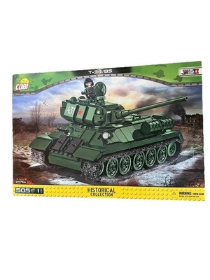COBI T-34/85 Soviet Tank Building Block Set 2476A New in Sealed Box Model