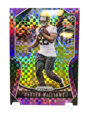 2019 Panini Prizm Rookies Purple Power /49 Dexter Williams #336 Rookie RC
