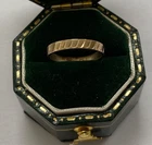BABIES CHILDS TINY SIZE 9CT GOLD BAND RING - BABY SIZE SMALLER THAN SIZE -  A