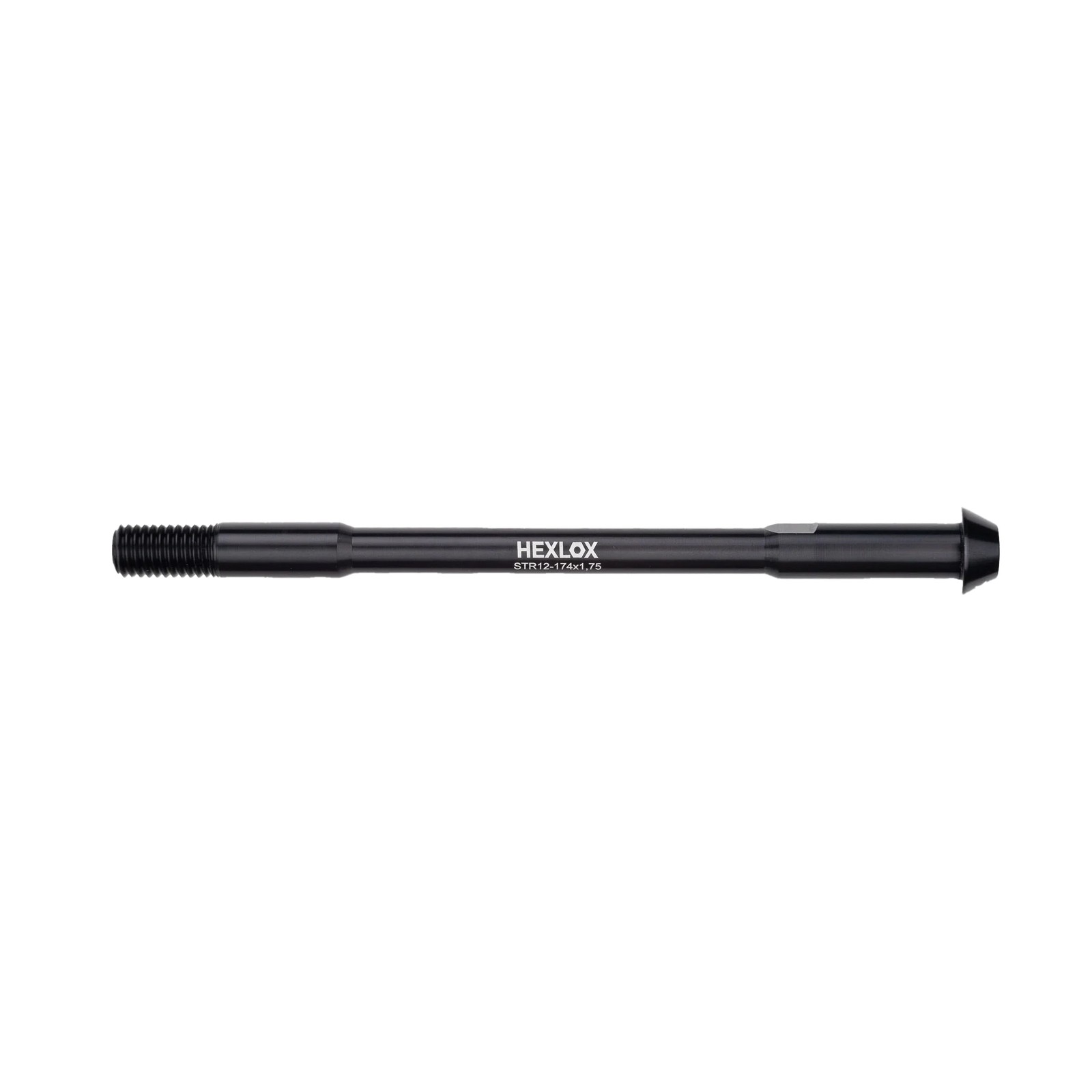 Hexlox Rear Thru Axle M12x1.75 - Steel Head, 7075 Aluminum Body, Germany