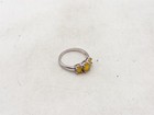 Designer $300 3 STONE Lab Created OPAL Sterling Silver Ring — photo 5