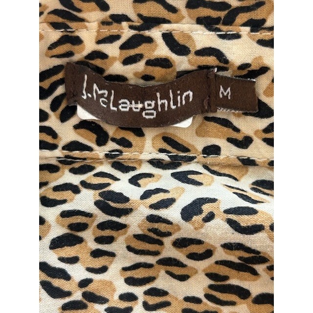 J. McLaughlin Leopard Print Button Down Shirt Wom… - image 4