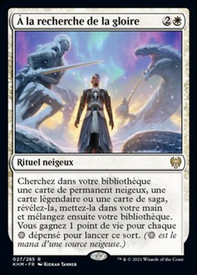 Magic The Gathering MTG SEARCH FOR GLORY FRENCH Kaldheim NM Near Mint
