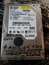 Western Digital WD400 WD Caviar Enhanced IDE Hard Drive WD400BB-75CLB0