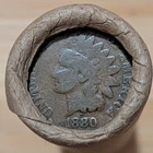 OLD BANK ROLL~UNSEARCHED~INDIAN HEAD END 1880-VG Better Date & 1890 VG+