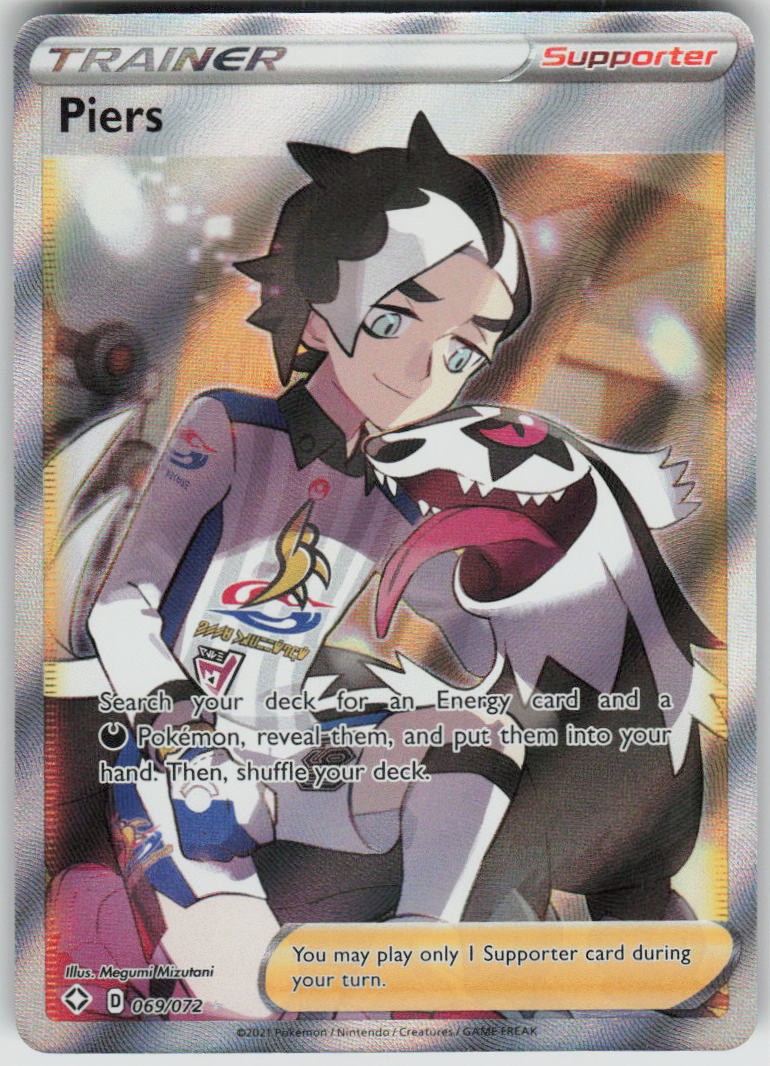 Pokemon Piers (Full Art) 069/072 Shining Fates Ultra Rare NM