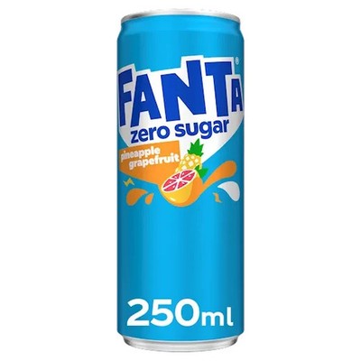 Fanta Pineapple Grapefruit Zero (12 x 0,25 Liter Dosen NL)