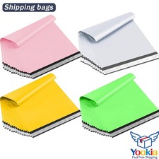 100 Poly Mailers Mailing Bags Plastic Shipping Envelopes   Multiple Sizes Colors