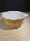 Vintage Pyrex 1 Quart Casserole Dish Butterfly Gold Number 473 No Lid