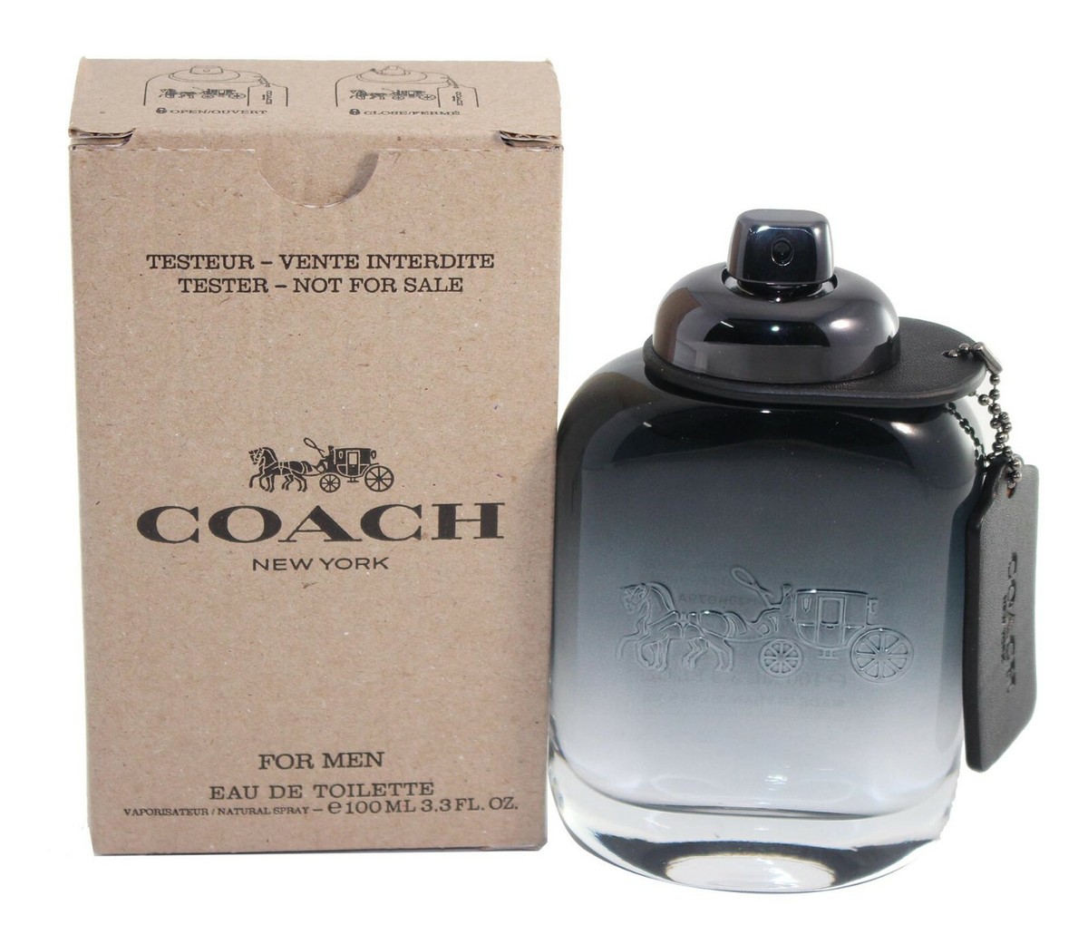 Coach New York For Men Tster 3.4oz./100 ml Edt Spray For Men New