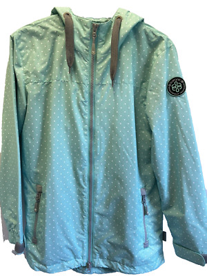 Surfanic Hooded Candy Jacket Surfing Technical Apparel Turquoise Small 40'' Chest