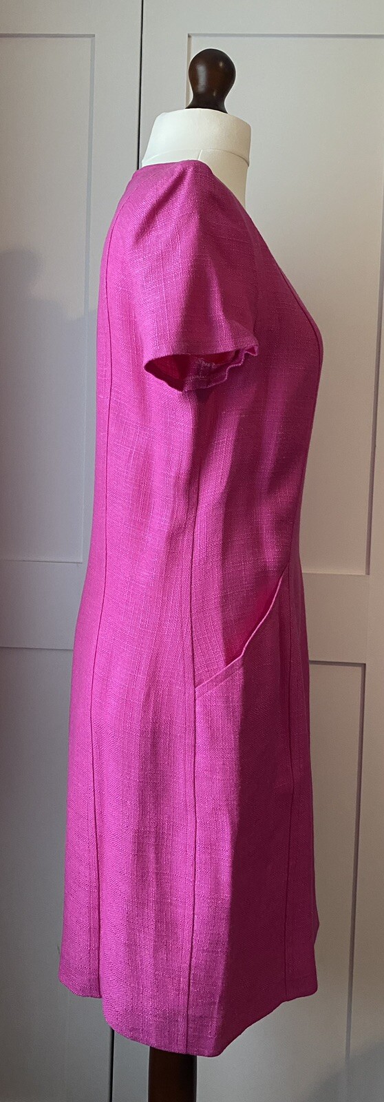 Abito Classico Vintage YSL Yves Saint Laurent Variazioni Rosa Fucsia