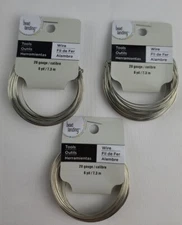 Brass Bead Landing 20 Gauge Silver (lot Of Three 8 Yard Rolls)