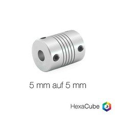 Wellenkupplung 5mm auf 5mm flexibel Aluminium Nema17 RepRap CNC 3D Drucker