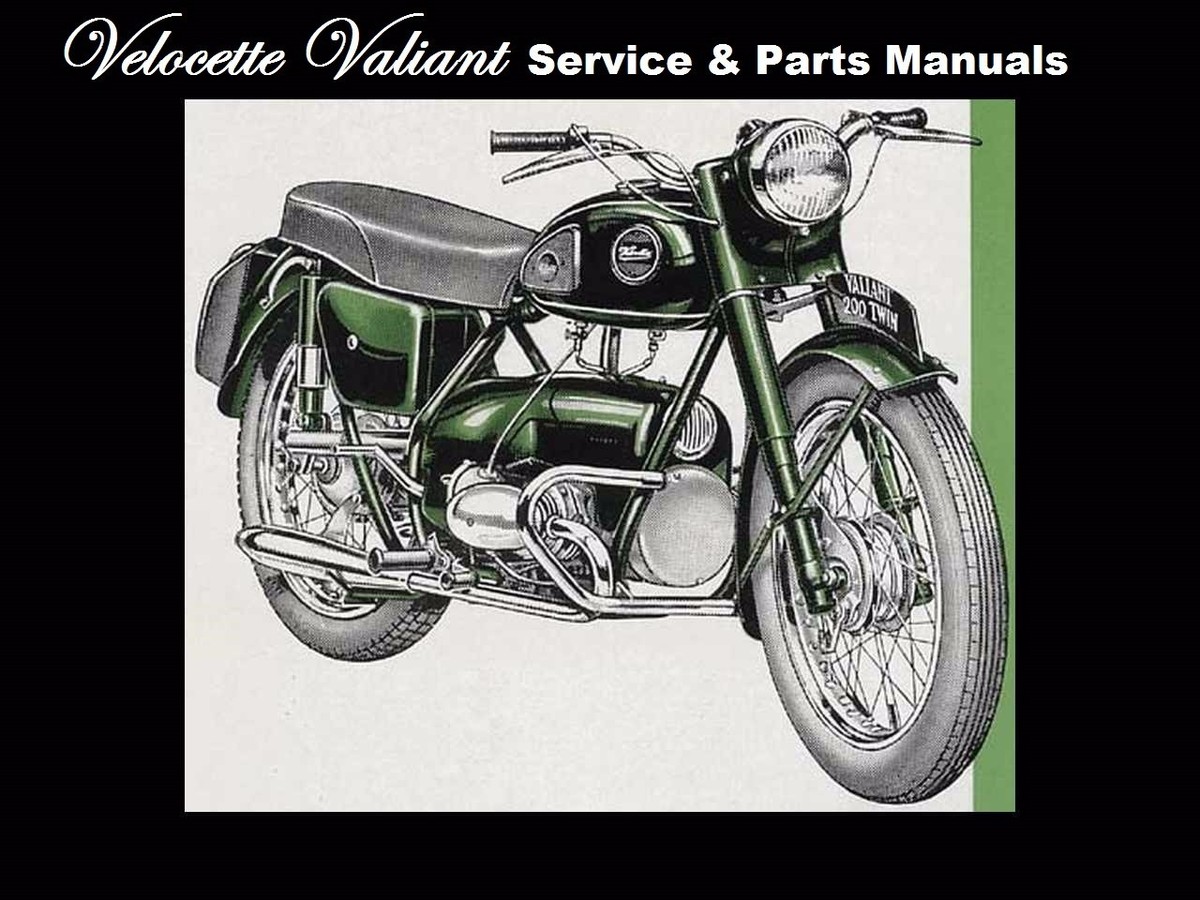 VELOCETTE VALIANT SERVICE PARTS MANUALs 120pg for Motorcycle