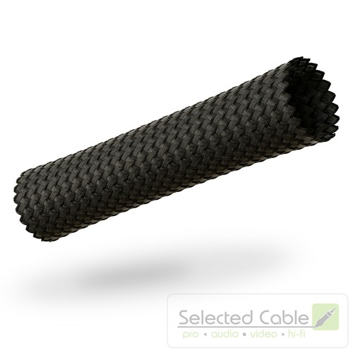 VIABLUE Black Sleeve Braided Fabric Size 2 - 26mm Small/Medium / Big - Picture 7 of 23