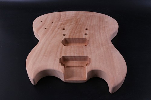 Unfinished Guitar Body Mahogany wood Set in SG Style HH Double Cut DIY Guitar - Bild 4 von 6
