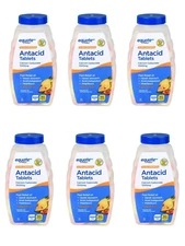 Equate Ultra Strength Antacid Tropical Fruit Chewable 1000 Mg 160 Ct (pack of 6)