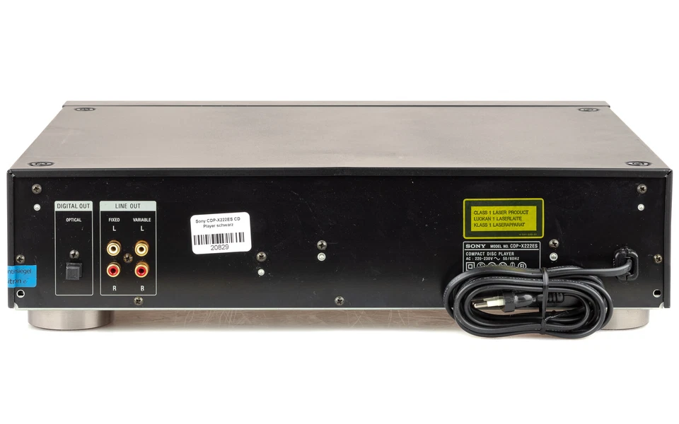 Sony CDP-X222ES CD Player schwarz + FB / gewartet 1 Jahr Garanite [2] - Bild 4 von 4