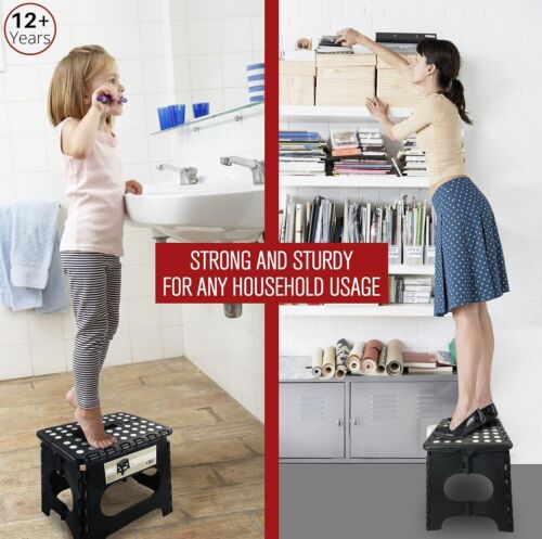 29,32,37 &45cm Folding Step Stool Strong AntiSlip Grip Kid Home Kitchen Bathroom - Picture 3 of 30