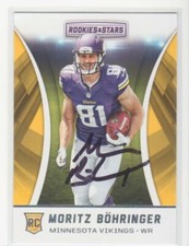 MORITZ BOHRINGER MINNESOTA VIKINGS GERMANY AUTOGRAPHED CARD THRU THE MAIL