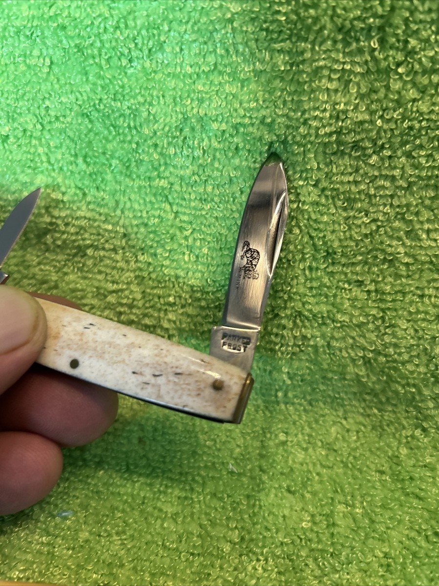 か*も様 オールドクェーカーライ4年80プルーフポケット瓶 Vintage Parker Frost Bone Mink Knife New In Box Japan | eBay