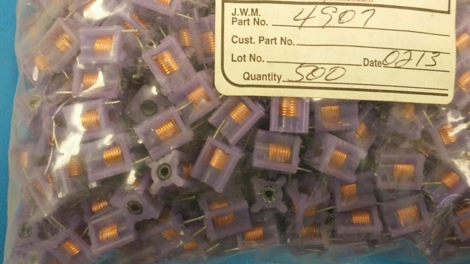 (20 PCS) 4907 JW MILLER Variable R.F. Inductors 0.226-0.311uH  - Image 2 of 2