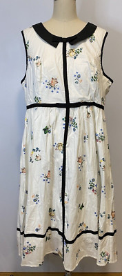 Her Universe Disney Alice In Wonderland Afternoon Tea Dress White 2X