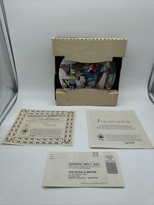 Walt Disney Pinocchio ''It's An Actor's Life For Me'' Edwin M. Knowles 1989 Plate