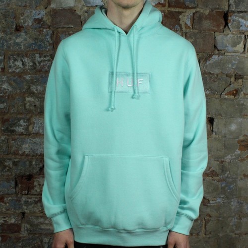 HUF Bar Logo Jersey Con Capucha Con Capucha Sudadera – Celadon Azul En  Talla S, M, L | eBay