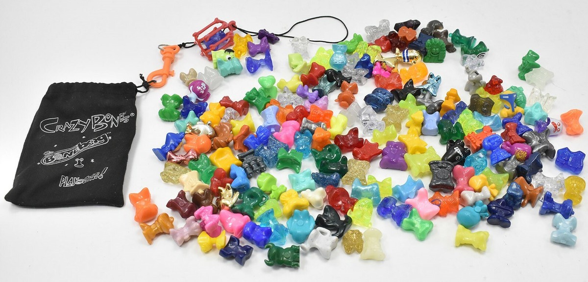GoGo's 175 Crazy Bones Loose Lot With Bone Bag | eBay
