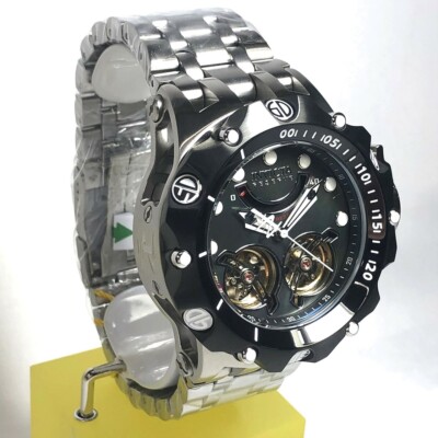 INVICTA 33547 Reserve Mens 52mm Black/Silver Venom Hybrid Open