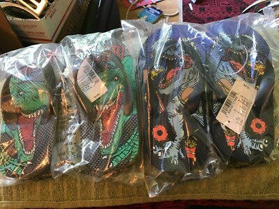 THE CHILDRENS PLACE Dinosaur Flip Flops US Boys Size 10/11