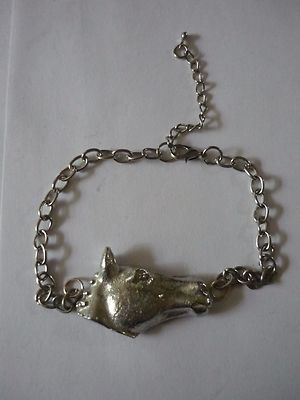 F38 Fly Fisherman Fish Angling Made From English Pewter on Belcher Link Chain Perfect as a Anklet or Bracelet Gift Jewellery - Canada