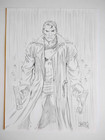 New ListingMark Spears Sketch ~ Punisher ~ Original Art ~ 12x9 in. signed