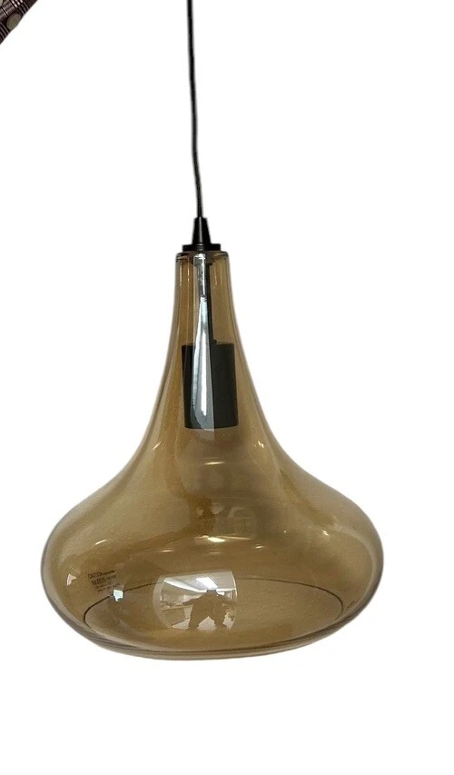 Lámpara colgante de techo ELK Lighting 10432/1, vidrio ámbar Foto 3 de 4