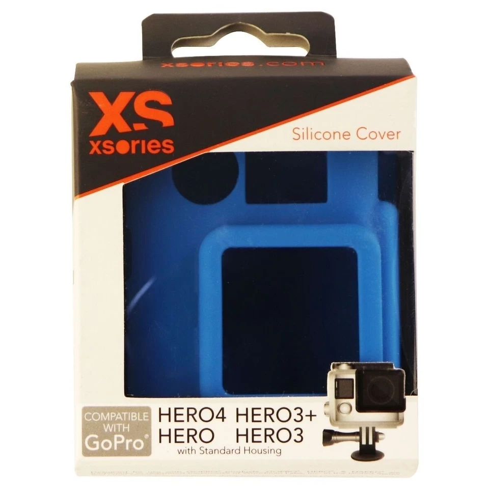 XSories Silicon COVER for GoPro Hero3, 3+, Hero4 with Standard Housing - BLUE - Image 2 of 2