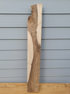 WN0014 Englische Nussbaum Holzplatte Live Waney Edge Timber 1245mmX180/110mmX61mm