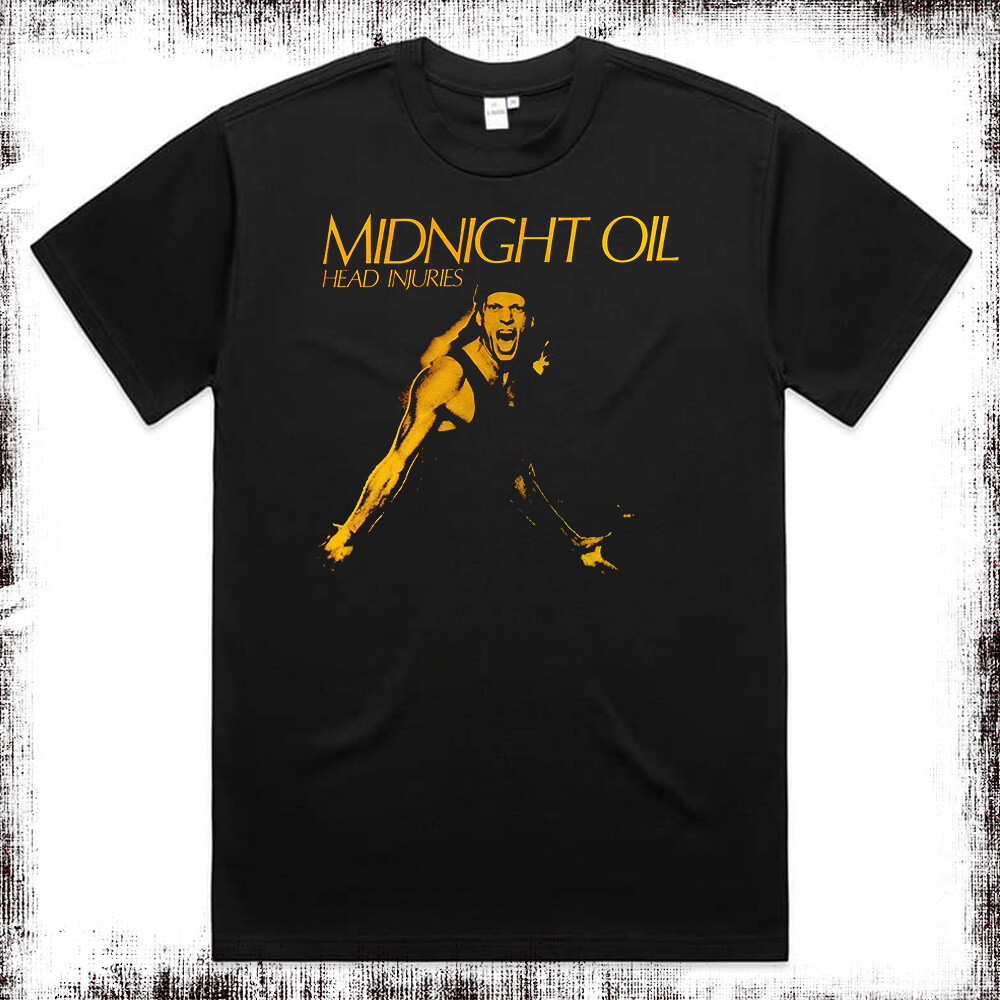 Midnight Oil Head Injuries T Shirt Classic and Oversized Fit