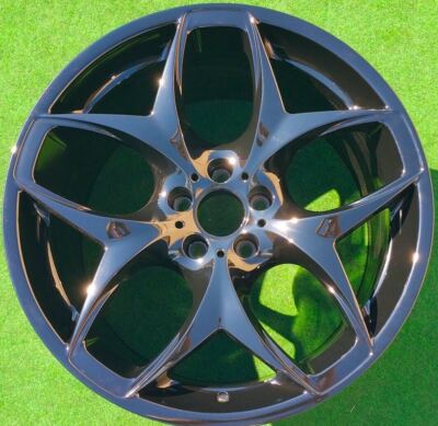 Factory BMW X5 X6 Wheel OEM Black 215 Rear 21 11.5 36116781994