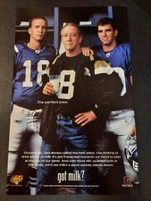 GOT MILK? Peyton, Eli & Archie Manning NFL COLTS ~ Print Ad/Ad Page 2004