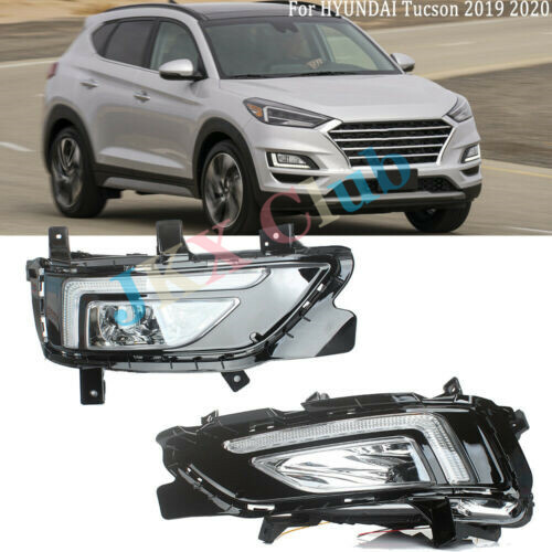 A Pair Front LED Daytime Running Light DRL Fog Lamp For HYUNDAI Tucson 2019-2020 - Bild 1 von 10