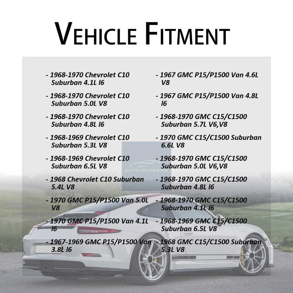 Tambor de freno delantero 2 piezas para Chevrolet C10 Suburban 1968-1970 4,8 L Foto 2 de 4