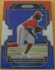2022 Panini Prizm Vladimir Guerrero Jr Red White & Blue Prizm Blue Jays #76