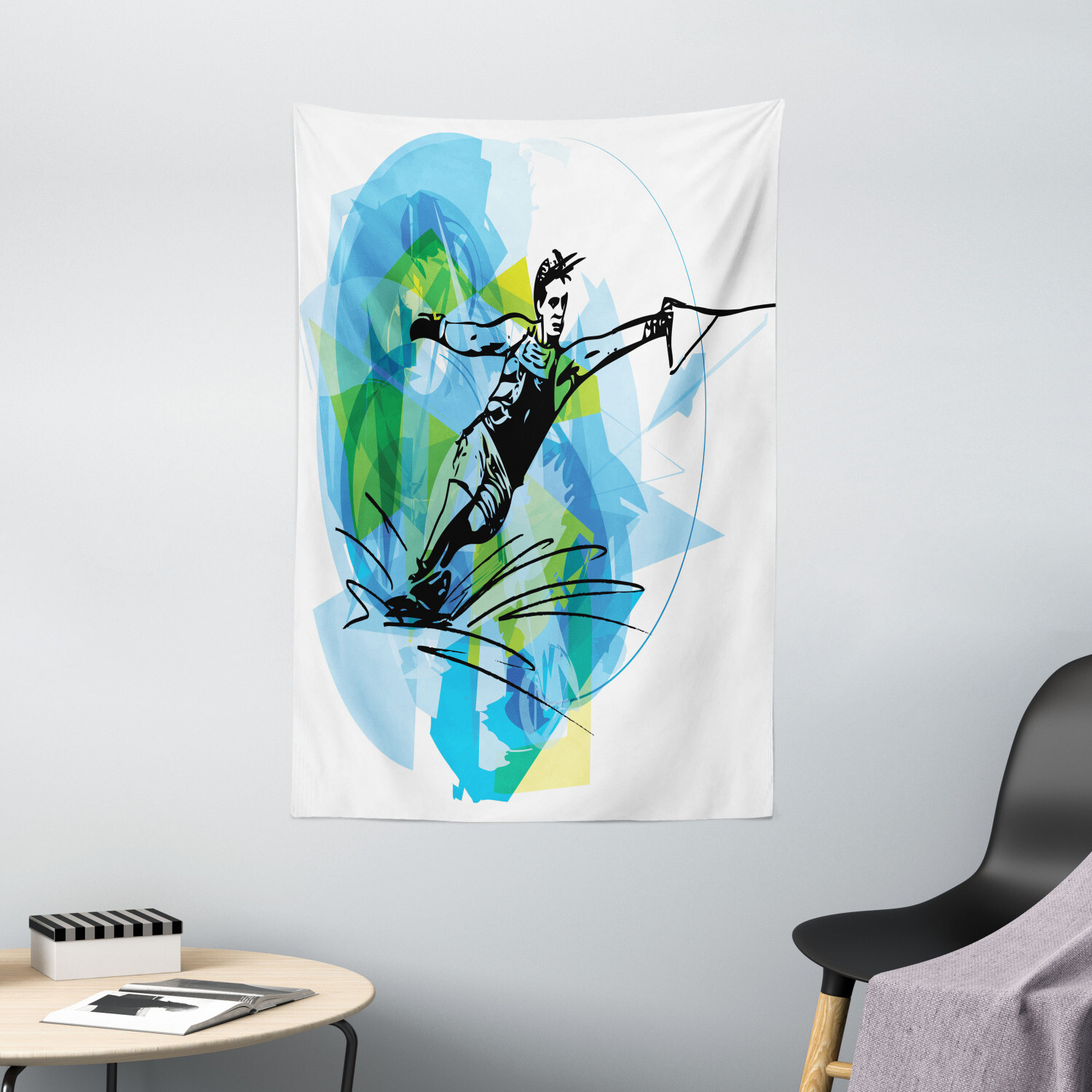Sports Tapestry Exotic Sealife Hobby Print Wall Hanging Decor