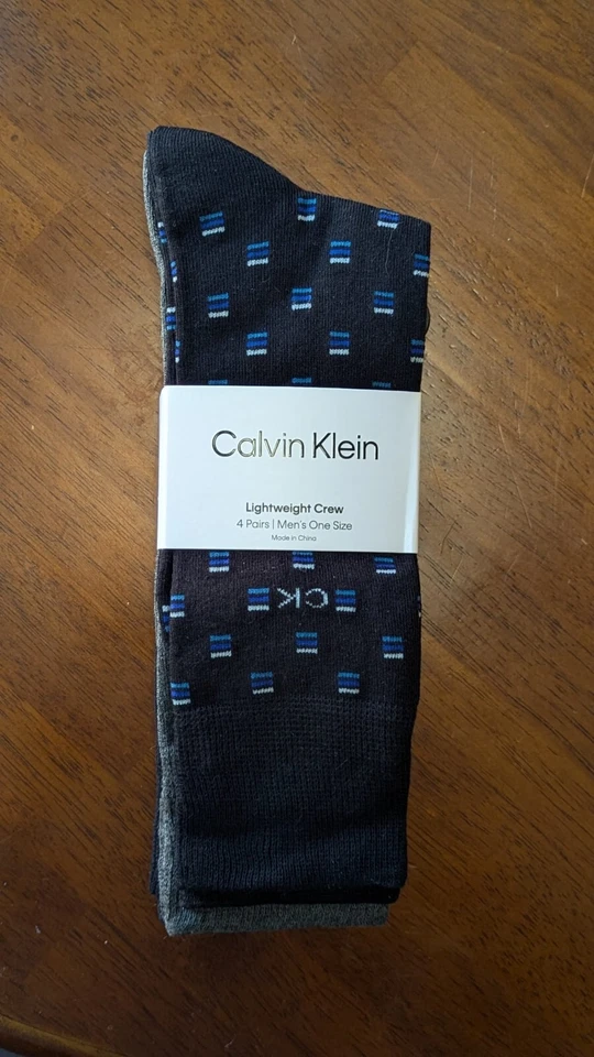Calvin Klein 4 pares de calcetines ligeros de vestir para hombre talla 7-12 Foto 2 de 4