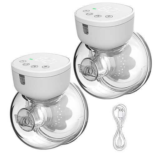 2x Portable Electric Breast Pump Wearable Hands-Free Automatic Silent USB Milker - Picture 12 of 13