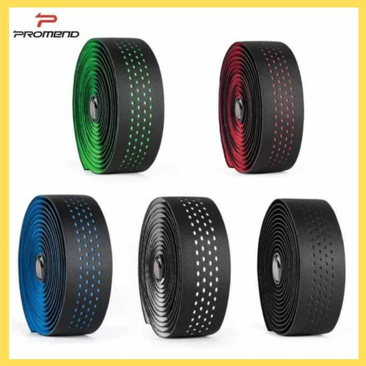LIOOBO Fascia In Silicone Per Manubrio Bici – 10 Pezzi Colorati Multiuso - 3